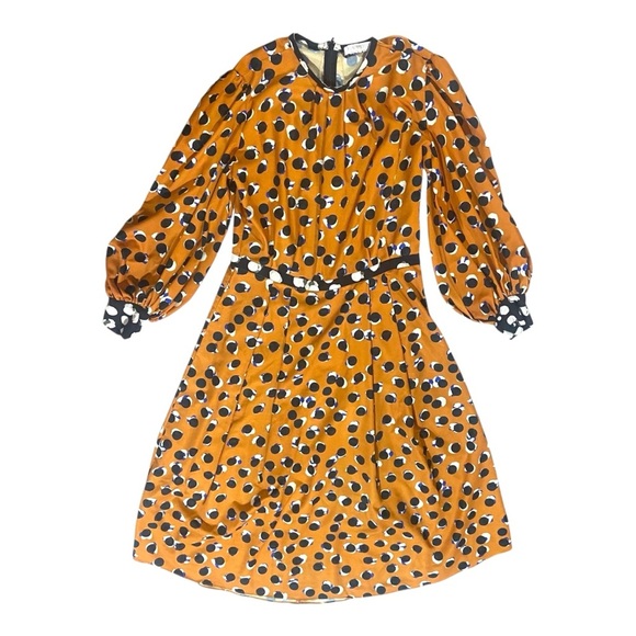 Hunter Bell Burnt Dot Casper Dress Sz 12 - Picture 3 of 4